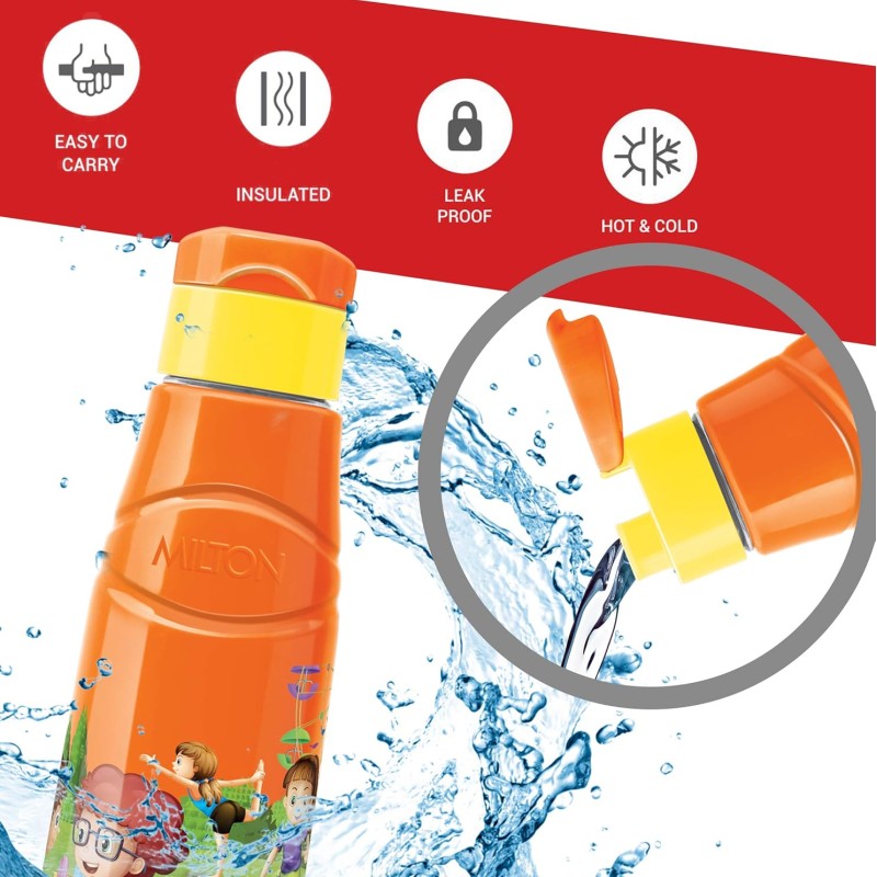 MILTON Kool Fun 900 School Bottle, 704 ml, Orange