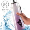 Milton Steel Marble 600 Leak Proof, Hot and Cold, Wide Mouth and Easy to Open Insulated Inner Steel Outer Plastic Water Bottle, 520 ml, Voilet, School | Office | Travel Bottle