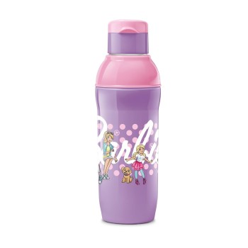 Milton Steel Barbie 900 Insulated Inner Stainless Steel Kids Water Bottle, 520 ml, Pink and Purple | PU Insulated | Hot and Cold | Easy to Carry | Leak Proof