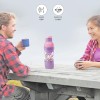 Milton Steel Barbie 900 Insulated Inner Stainless Steel Kids Water Bottle, 520 ml, Pink and Purple | PU Insulated | Hot and Cold | Easy to Carry | Leak Proof