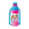 Milton Steel Barbie 600 Insulated Inner Stainless Steel Kids Water Bottle, 390 ml, Cherry Pink and Blue | PU Insulated | Hot and Cold | Easy to Carry | Leak Proof