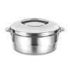 MILTON Empress 1500 Stainless Steel Casserole, 1500 ml, Silver | Double Walled | PU Insulated | Hot and Cold | Food Grade | Easy to Lift Handle | Hygienic | Odourless