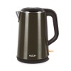 Milton Euroline Hagen Electric Kettle,1.8 Litre, Stainless Steel, Double Walled, Cool Touch Outer Body with Auto Shut Off, Power Indicator, Dry Boil and Excess Steam, 1500 Watts, Black
