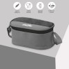 MILTON Master Stainless Steel Lunch Box (Oval Container, 450ml; 2 Leak Proof Round Container, 280 ml; Spoon and Fork) with Insulated Jacket, Black | Tiffin | Food Grade | Easy to Carry | Odour Proof
