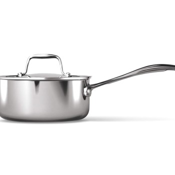 Milton Pro Cook Triply Stainless Steel Sauce Pan with Lid, 18 cm / 2.2 Litre | 3 Years Warranty
