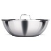 MILTON Pro cook Triply Stainless Steel Tasla with Lid, 20 cm / 1.6 Litre | 3 Years Warranty