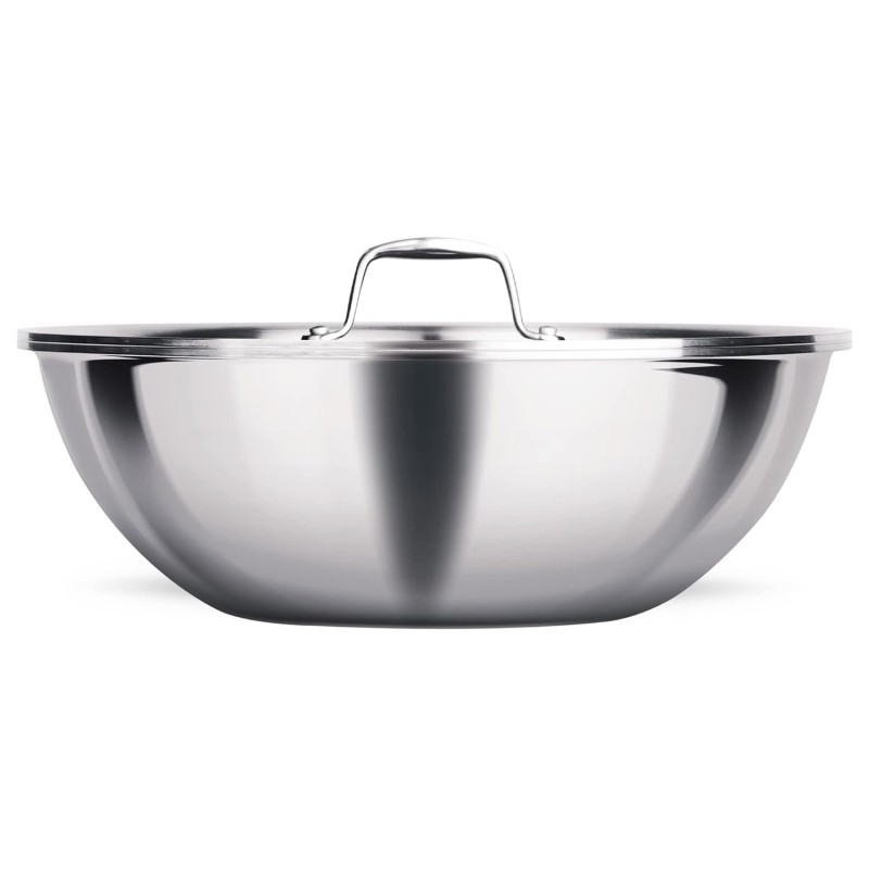 MILTON Pro cook Triply Stainless Steel Tasla with Lid, 20 cm / 1.6 Litre | 3 Years Warranty