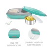 Milton Swiftron Stainless Steel Tiffin Box Set, 260ml/262mm, Set of 2, Aqua Green Milton Swiftron Stainless Steel Tiffin Box Set, 260ml/262mm, Set of 2, Aqua Green