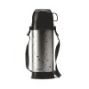 Milton Eiffel 1000 Vacuum Insulated Thermos Flask with Strap to Carry, 910 ml, 24 Hours Hot and Cold Water Bottle for Office, Hiking, Trekking, Travel, Black