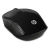 HP 200 USB Wireless Mouse with 1000 DPI optical sensor, 2.4 GHz wireless connectivity, built-in scrolling and ambidextrous design.3 years warranty(Black)