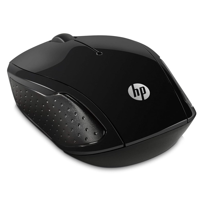 HP 200 USB Wireless Mouse with 1000 DPI optical sensor, 2.4 GHz wireless connectivity, built-in scrolling and ambidextrous design.3 years warranty(Black)