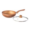 Nouvetta Andria Non-Stick Cookware Set of 5 peices (Dosa Tawa, Kadhai,Frying Pan, Glass Lid,Serving Spoon), Thickness of 3 mm, Copper Nouvetta Andria Non-Stick Cookware Set of 5 peices (Dosa Tawa, Kadhai,Frying Pan, Glass Lid,Serving Spoon), Thickness of 3 mm, Copper
