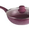 Nouvetta Andria Non-Stick Cookware Set of 5 peices (Dosa Tawa, Kadhai,Frying Pan, Glass Lid,Serving Spoon), Thickness of 3 mm, Maroon Nouvetta Andria Non-Stick Cookware Set of 5 peices (Dosa Tawa, Kadhai,Frying Pan, Glass Lid,Serving Spoon), Thickness of 3 mm, Maroon