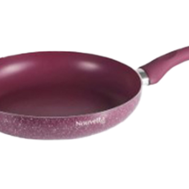 Nouvetta Andria Non-Stick Cookware Set of 5 peices (Dosa Tawa, Kadhai,Frying Pan, Glass Lid,Serving Spoon), Thickness of 3 mm, Maroon Nouvetta Andria Non-Stick Cookware Set of 5 peices (Dosa Tawa, Kadhai,Frying Pan, Glass Lid,Serving Spoon), Thickness of 3 mm, Maroon