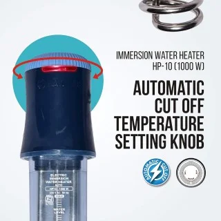 Heating Rod Lazer Auto Immersion Water Heater Havells Plastic Hp10