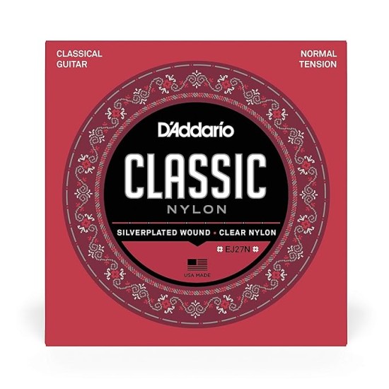 DAddario EJ27N Student Nylon Classical Guitar Strings Normal Tension DAddario EJ27N Student Nylon Classical Guitar Strings Normal Tension