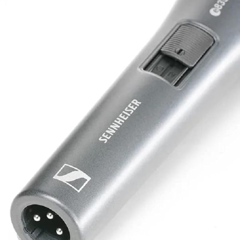 Sennheiser E835-S Dynamic Cardioid Live Handheld vocal Microphone for Vocalist, Singers and Performers.Also used in Home Recording, Semi-Pro Studios and Live Sound (Grey)