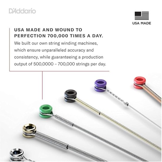 D'Addario Guitar Strings - Acoustic Guitar Strings - 85/15 Bronze - For 6 String Guitar - Full, Bright Tone - EZ890 - Super Light, 9-45 D'Addario Guitar Strings - Acoustic Guitar Strings - 85/15 Bronze - For 6 String Guitar - Full, Bright Tone - EZ890 - Super Light, 9-45