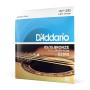 D'Addario Bronze Acoustic Guitar Strings_(.011-.052_Light Gauge)85/15 FULL BRIGHT TONE_Stainless Steel Material, Pack of 1, EZ910 (EZ910)