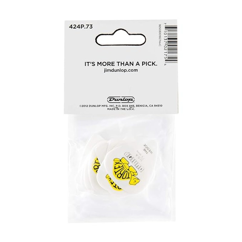 Dunlop Guitar Pick Tortex Wedge .73mm (12 PK) 424P073 Dunlop Guitar Pick Tortex Wedge .73mm (12 PK) 424P073