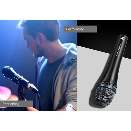 Sennheiser e945 Supercardioid Dynamic Vocal Microphone | High Output | Feedback Rejection | Rugged Metal Body | Uniform Pickup Pattern | Ideal for Live Singing, Touring Musicians & Stage Performers Sennheiser e945 Supercardioid Dynamic Vocal Microphone | High Output | Feedback Rejection | Rugged Metal Body | Uniform Pickup Pattern | Ideal for Live Singing, Touring Musicians & Stage Performers