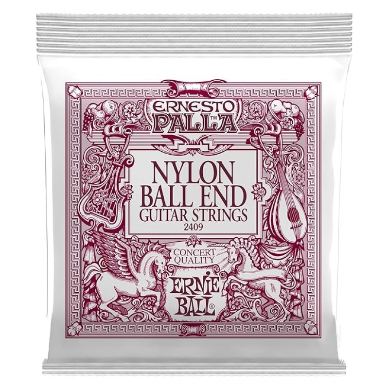 Ernie Ball Ernesto Palla Black & Gold Ball-End Nylon Classical Guitar Strings