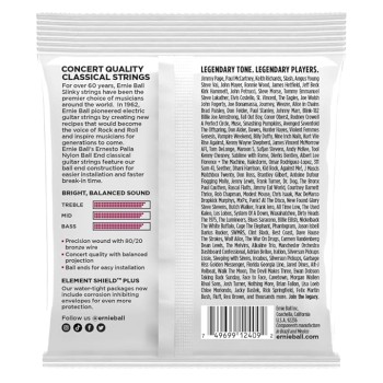 Ernie Ball Ernesto Palla Black & Gold Ball-End Nylon Classical Guitar Strings Ernie Ball Ernesto Palla Black & Gold Ball-End Nylon Classical Guitar Strings