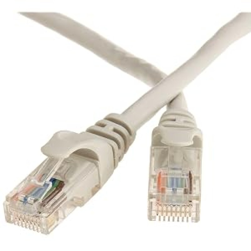 Amazon Basics RJ45 Cat-5e Network Ethernet Patch/LAN Cable for Router – 50 Feet (15.2 Meters), White