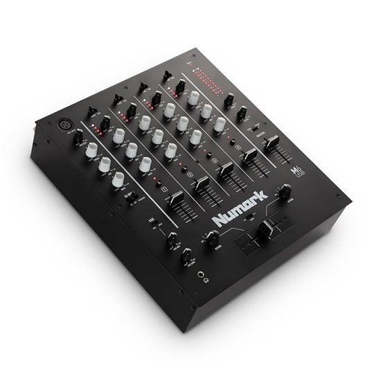 Numark M6 USB | 4-Channel Dj Mixer With On Board Interface With On-Board Audio Interface, 3-Band EQ, Club-Ready Inputs, Microphone Input And Replaceable Crossfader With Slope Control Black Numark M6 USB | 4-Channel Dj Mixer With On Board Interface With On-Board Audio Interface, 3-Band EQ, Club-Ready Inputs, Microphone Input And Replaceable Crossfader With Slope Control Black
