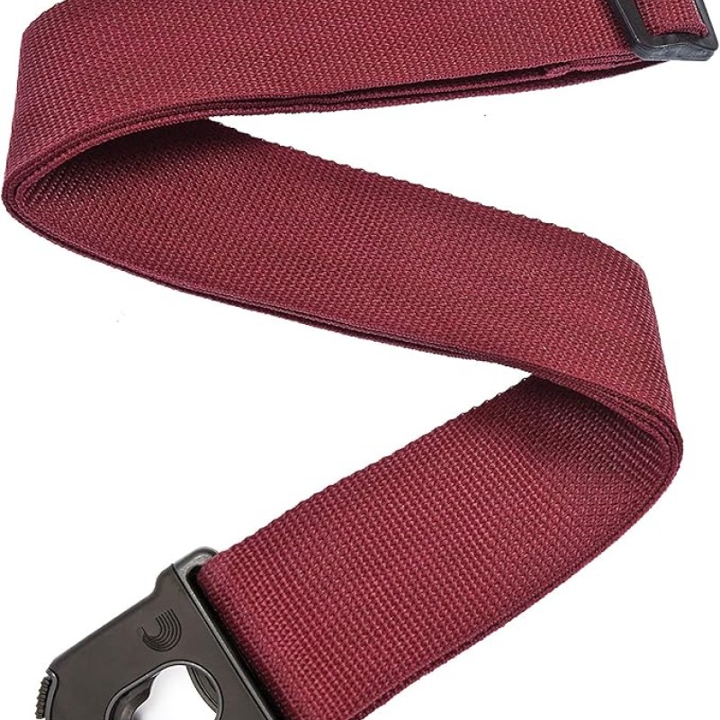 Planet Waves PWSPL Planet Lock Polypropylene Guitar Strap, 50mm, Red