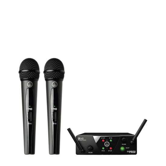 AKG WMS40 Mini Dual Vocal Set US45A/C Wireless Microphone System AKG WMS40 Mini Dual Vocal Set US45A/C Wireless Microphone System