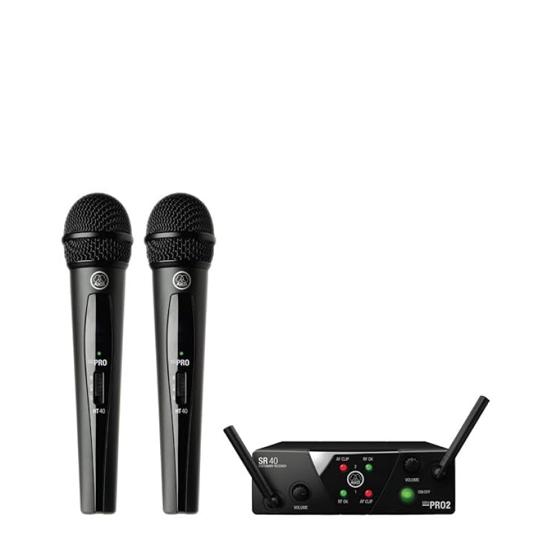 AKG WMS40 Mini Dual Vocal Set US45A/C Wireless Microphone System AKG WMS40 Mini Dual Vocal Set US45A/C Wireless Microphone System