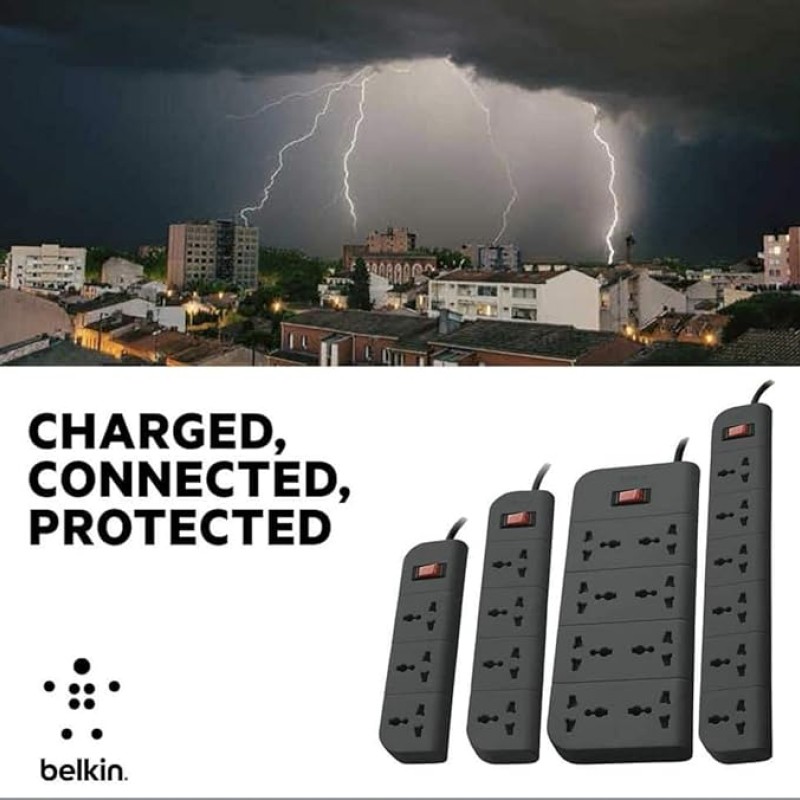Belkin Essential Series F9E400zb1.5MGRY 4-Socket Surge Protector Belkin Essential Series F9E400zb1.5MGRY 4-Socket Surge Protector