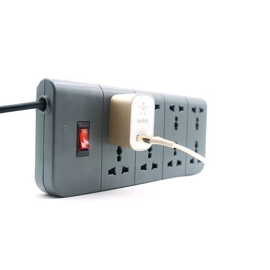 Belkin Essential Series F9E800zb2MGRY 8-Socket Surge Protector
