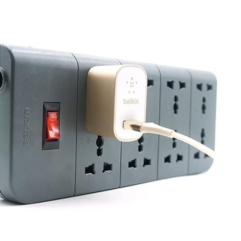 Belkin Essential Series F9E800zb2MGRY 8-Socket Surge Protector