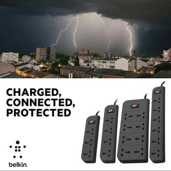 Belkin Essential Series F9E800zb2MGRY 8-Socket Surge Protector Belkin Essential Series F9E800zb2MGRY 8-Socket Surge Protector