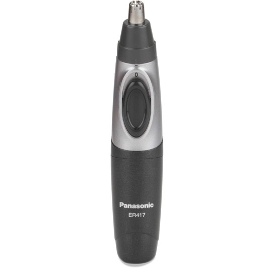 Panasonic ER417K44B Cordless Nose and Hair Battery Operated Ergonomic Design Trimmer for Men, Black