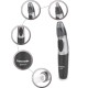 Panasonic ER417K44B Cordless Nose and Hair Battery Operated Ergonomic Design Trimmer for Men, Black