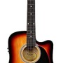 Fender Squier Acoustic Guitar Cutaway Electronics Sa-105Ce Sunburst 930307032 - Rosewood