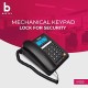 Beetel M59 Caller ID Corded Landline Phone with 16 Digit LCD Display & Adjustable contrast,10 One Touch Memory Buttons,2Ways Speaker Phone,Music On Hold,Solid Build Quality,Classic Design (Black)(M59)