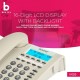Beetel M59 Caller ID Corded Landline Phone with 16 Digit LCD Display & Adjustable contrast,10 One Touch Memory Buttons,2Ways Speaker Phone,Music On Hold,Solid Build Quality,Classic Design (White)(M59)