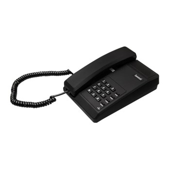 Beetel B11 Corded Landline Phone, Ringer Volume Control, LED for Ring Indication, Wall/Desk Mountable, Classic Design, Clear Call Quality, Mute/Pause/Flash/Redial Function (Made in India)(Black)(B11)