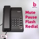 Beetel B11 Corded Landline Phone, Ringer Volume Control, LED for Ring Indication, Wall/Desk Mountable, Classic Design, Clear Call Quality, Mute/Pause/Flash/Redial Function (Made in India)(Black)(B11)