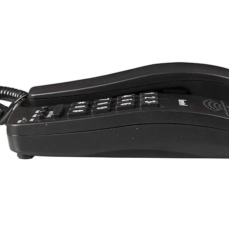 Beetel B15 Corded Landline Phone,Ringer Volume Control,LED Ring Indication,Wall/Desk Mountable,Bold Buttons Design,Clear Call Quality,Mute/Pause/Flash/Redial Function (Made in India)(Black)(B15)