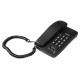 Beetel B15 Corded Landline Phone,Ringer Volume Control,LED Ring Indication,Wall/Desk Mountable,Bold Buttons Design,Clear Call Quality,Mute/Pause/Flash/Redial Function (Made in India)(Black)(B15)