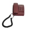 Beetel B15 Corded Landline Phone,Ringer Volume Control,LED Ring Indication,Wall/Desk Mountable,Bold Buttons Design,Clear Call Quality,Mute/Pause/Flash/Redial Function (Made in India)(Dark Red)(B15)