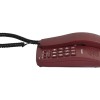Beetel B15 Corded Landline Phone,Ringer Volume Control,LED Ring Indication,Wall/Desk Mountable,Bold Buttons Design,Clear Call Quality,Mute/Pause/Flash/Redial Function (Made in India)(Dark Red)(B15)