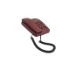Beetel B15 Corded Landline Phone,Ringer Volume Control,LED Ring Indication,Wall/Desk Mountable,Bold Buttons Design,Clear Call Quality,Mute/Pause/Flash/Redial Function (Made in India)(Dark Red)(B15)