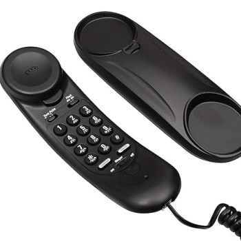 Beetel B26 Slim Corded Landline Phone,Ringer Volume Control,Wall/Desk Mountable,Ringer On/Off Switch,Clear Call Quality,Compact Design,Tone Pulse/Flash/Redial Function (Made in India) (Black)(B26)