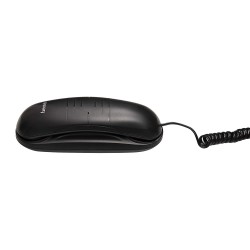 Beetel B26 Corded Slim Landline Phone,Ringer Volume Control,Wall/Desk Mountable,Ringer On/Off Switch,Clear Call Quality,Compact Design,Tone Pulse/Flash/Redial Function (Made in India) (Black)(B26)